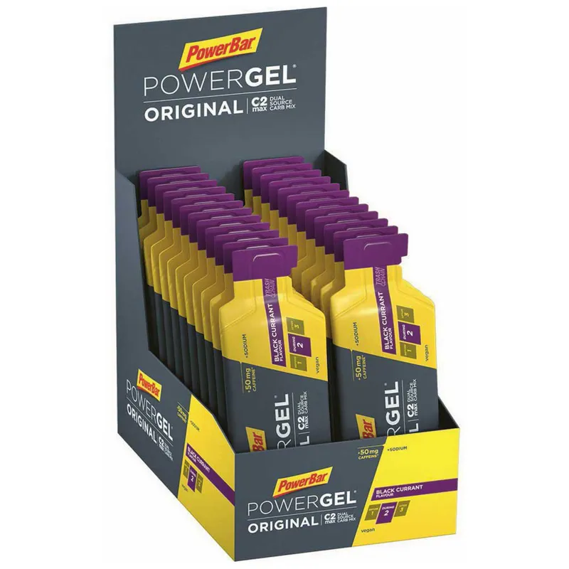 Powerbar PowerGel Caffeine 41g Box Black Currant